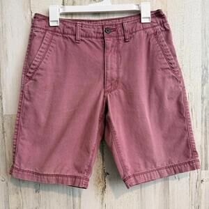 Old Navy Men’s Flat Front Cotton Shorts Size 30 Mauve Pink